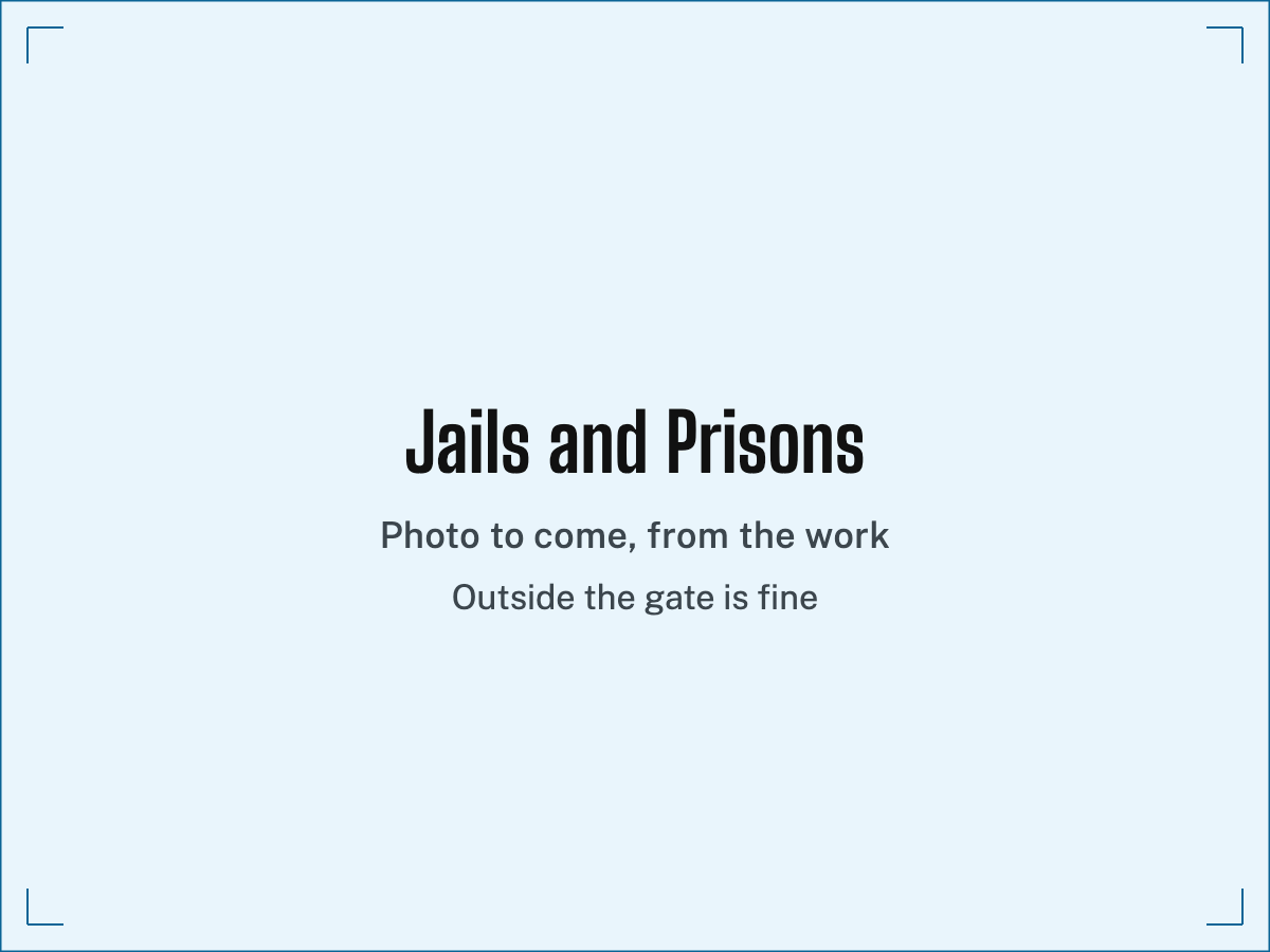 Placeholder for a photograph of the jail and prison ministry